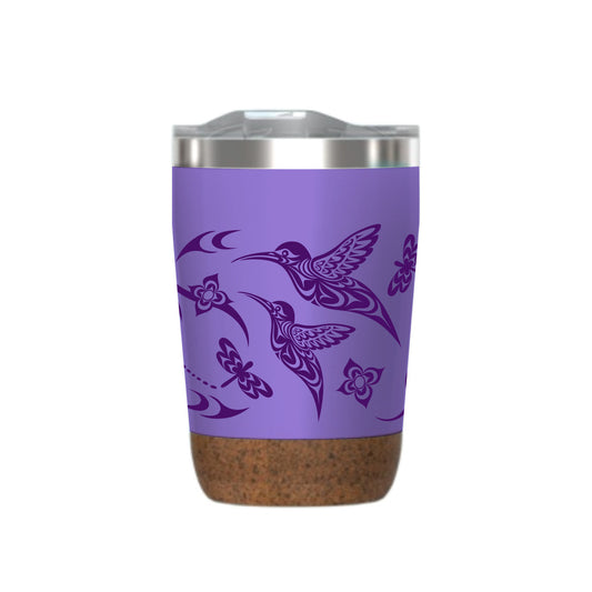 Cork Base Travel Mug - Hummingbird, 12 oz