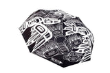 Umbrella- Trickster Co., Tessellation, Black & White