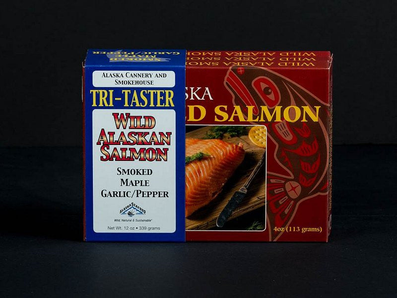 Food - Alaska Seafood Co. Tri-Pack Salmon Taster, 12 oz