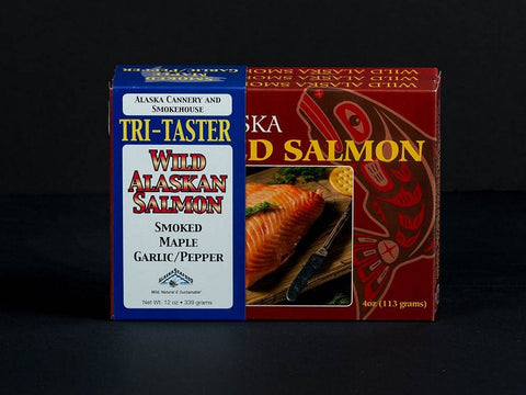 Tri-Pack Salmon Taster, 12 oz, Alaska Seafood Co, Pacific Chum