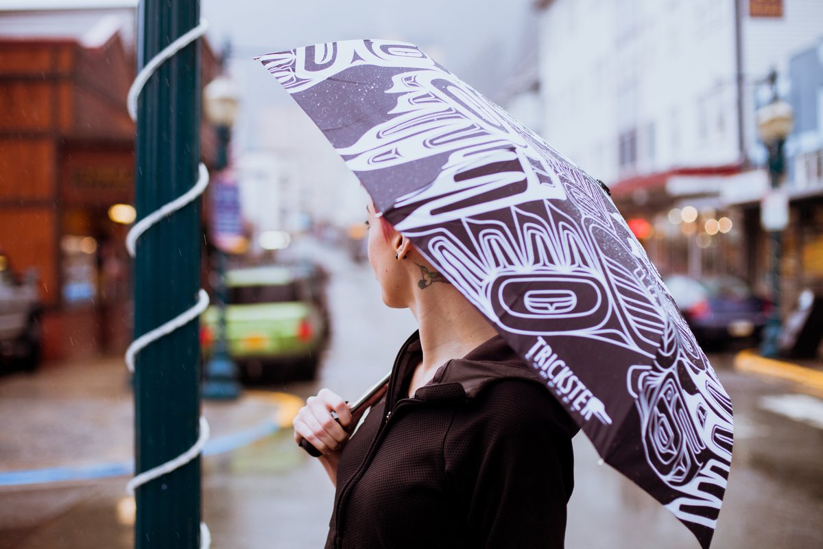 Umbrella - Trickster; Eagle Raven Tessellation