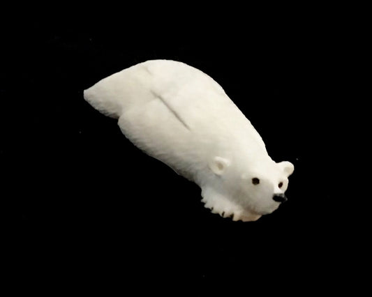 Ivory- Uglowook; Resting Polar Bear, Leg Out, 2.25"