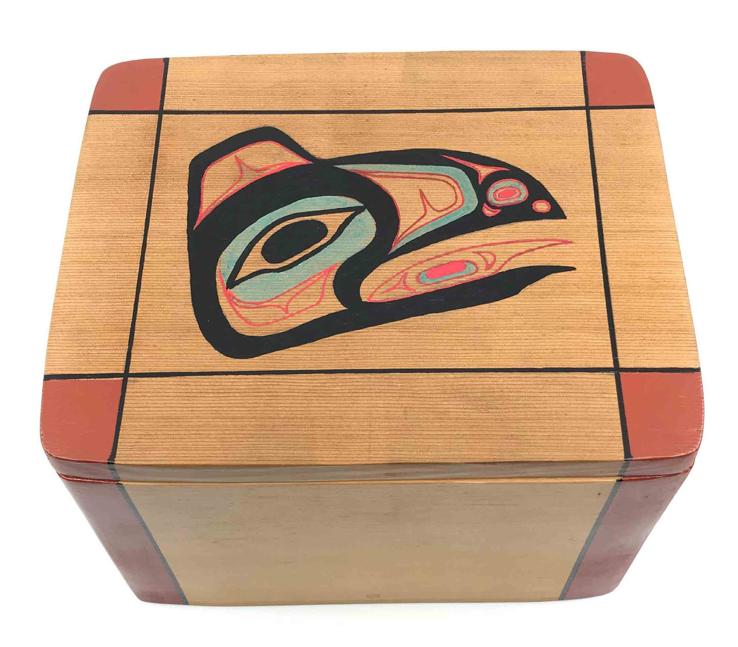 Urn- Z. Boxley, Traditional Bentwood Box