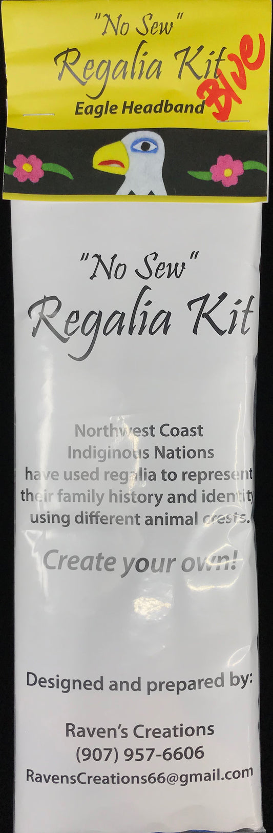 Regalia- V. Johnson, Felt, Children's Regalia Headband Kit, Eagle or Raven