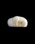 Ring- A. Lincoln, Ivory, Carved Walrus, Various Sizes