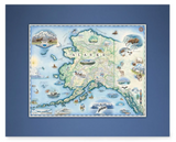 Mini Map- Various Designs, Pre-Matted 11" x 14"