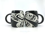 Mug- M. Oliver, Ceramic, Raven, Black & White